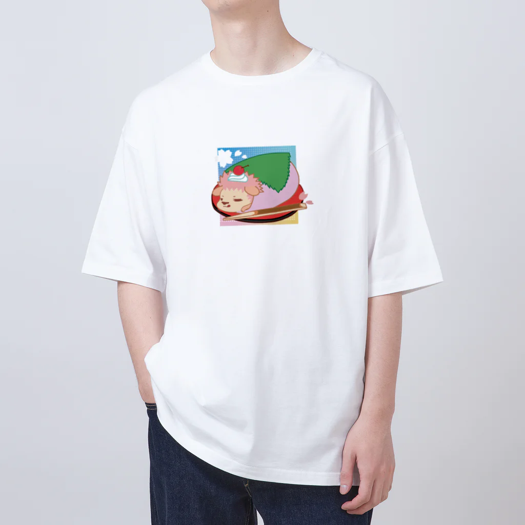 さちあきのおみせの季節のさくら餅ハリネズミ Oversized T-Shirt