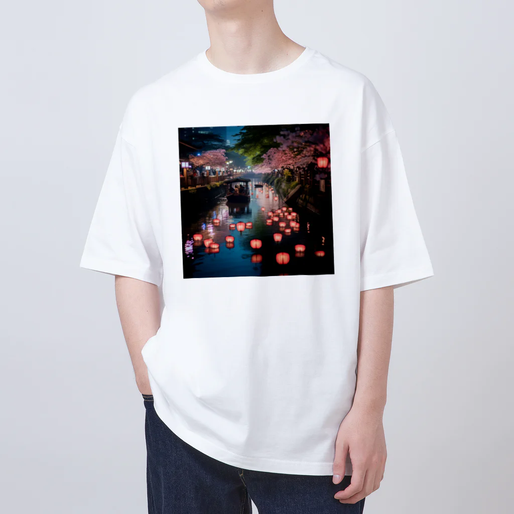 AQUAMETAVERSEの灯籠　なでしこ1478 Oversized T-Shirt