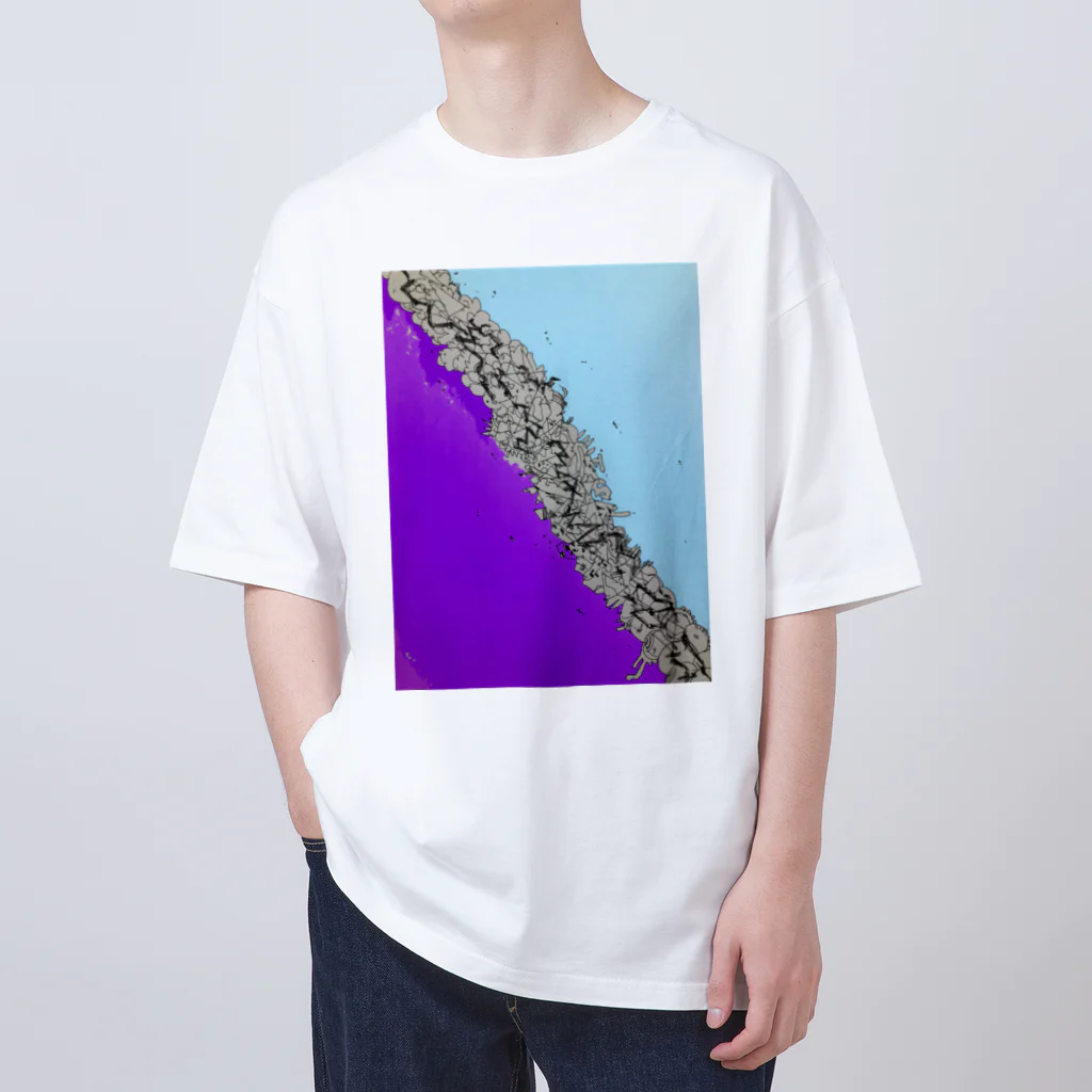 BEYOND_BEYONDの紫浄土 Oversized T-Shirt