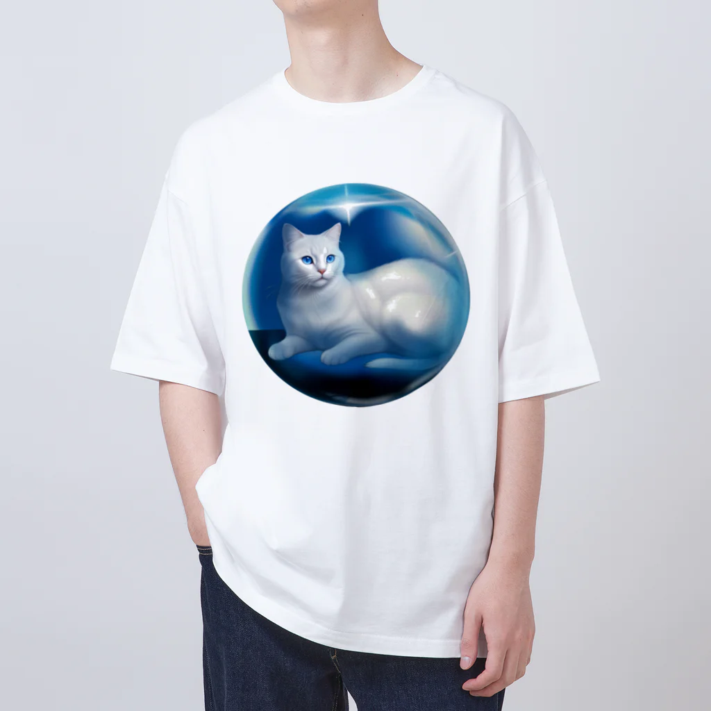 Sacret Animals in your headのSecret CAT in your head 聖なる猫 Oversized T-Shirt