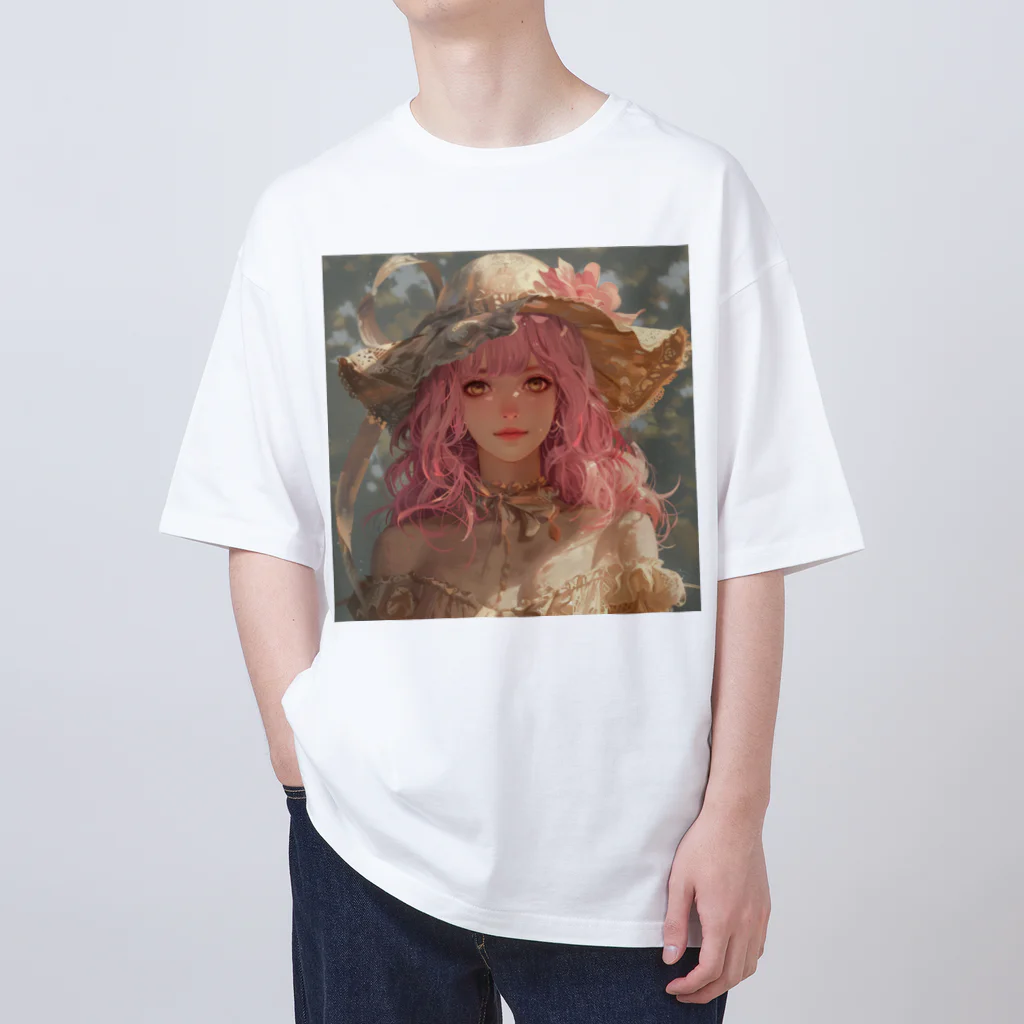 AQUAMETAVERSEのあなたをお守ります女性　なでしこ1478 オーバーサイズTシャツ