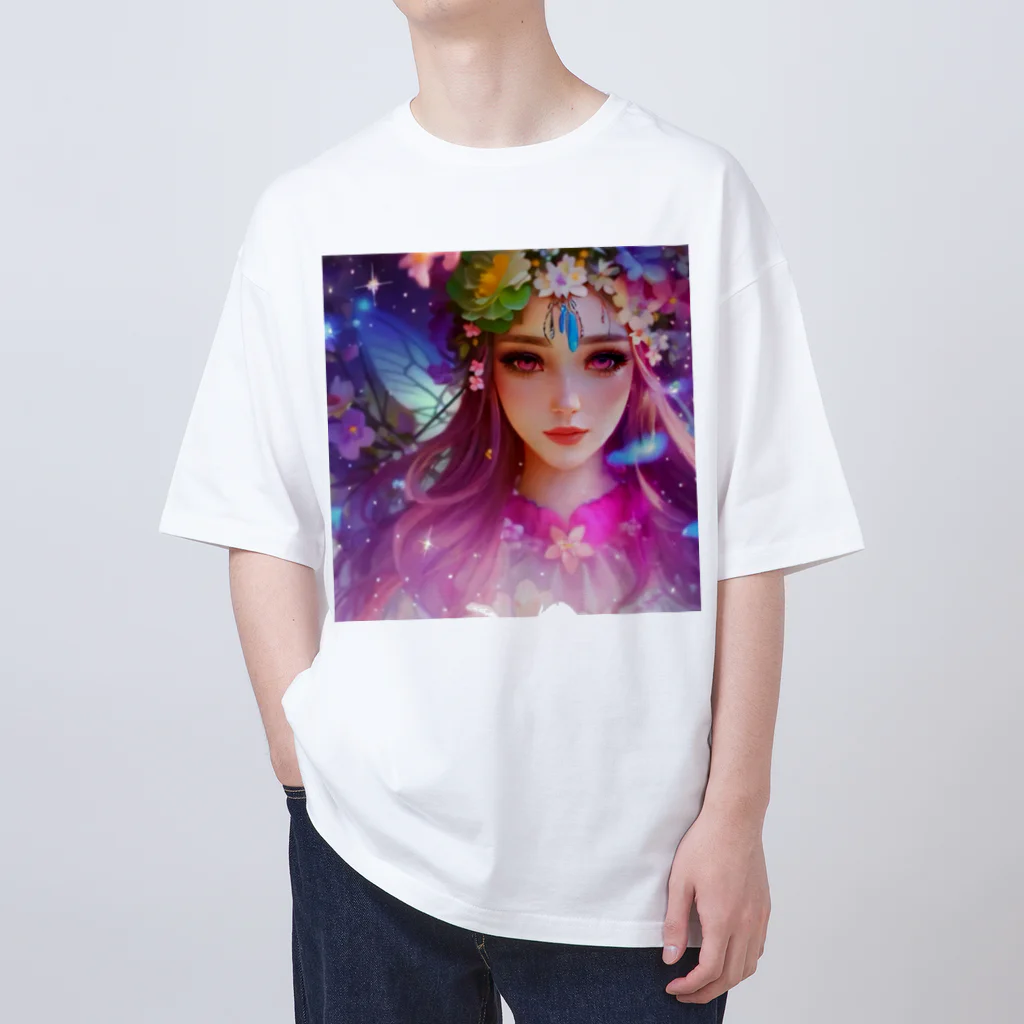 💖宇宙整体♪🌈♪こころからだチャンネル♪💖の宇宙女神様 オーバーサイズTシャツ