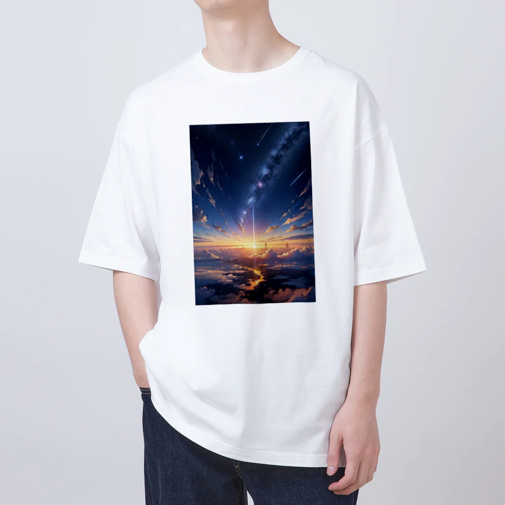 モノモノクローゼットの夜空と天の川 オーバーサイズTシャツ