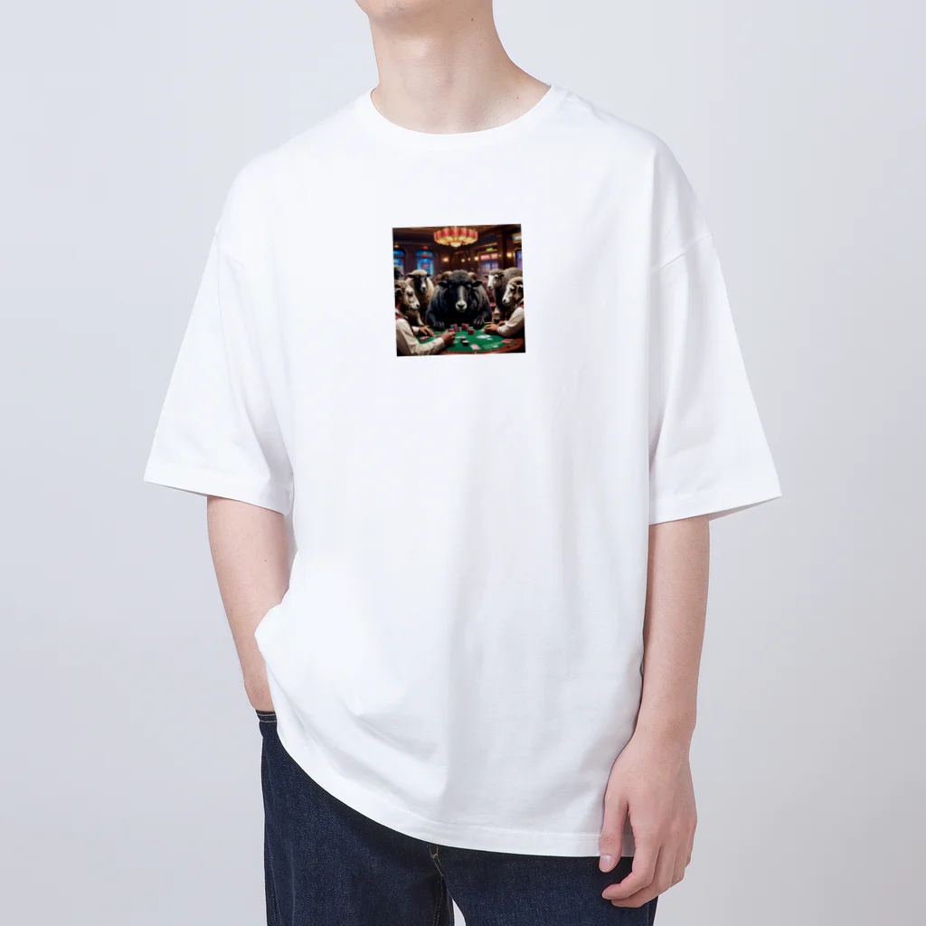 kurohituji-33のBLACKＳＨＥＥＰ Oversized T-Shirt