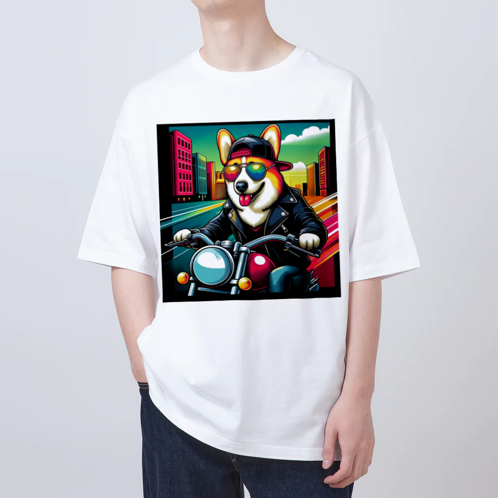 キャップ犬専門店のキャップ犬4 Oversized T-Shirt