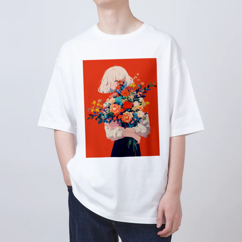 AQUAMETAVERSEの花束をあなたに　Hime  2530 Oversized T-Shirt