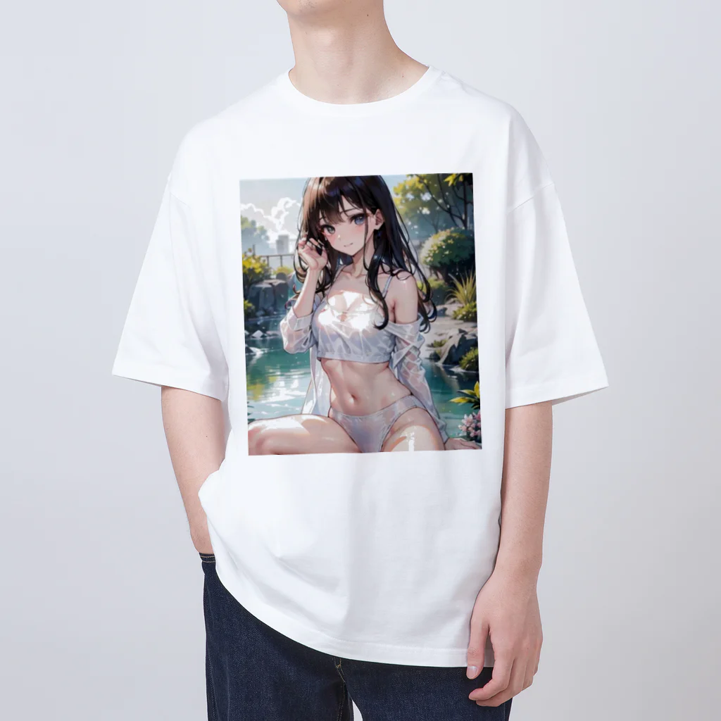 yumi889kiteの夏日の風物詩 Oversized T-Shirt