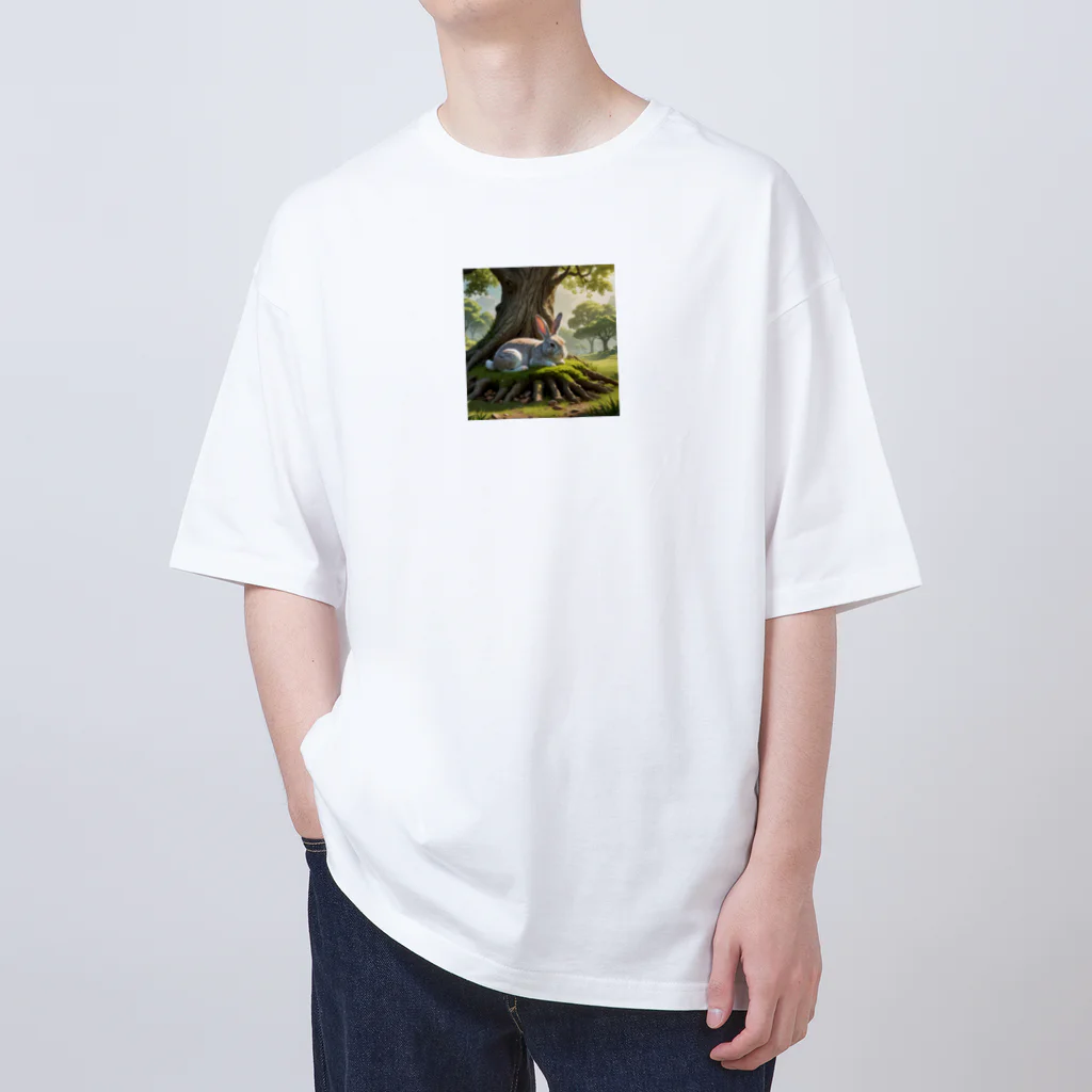 カズシの森のうさぎ Oversized T-Shirt