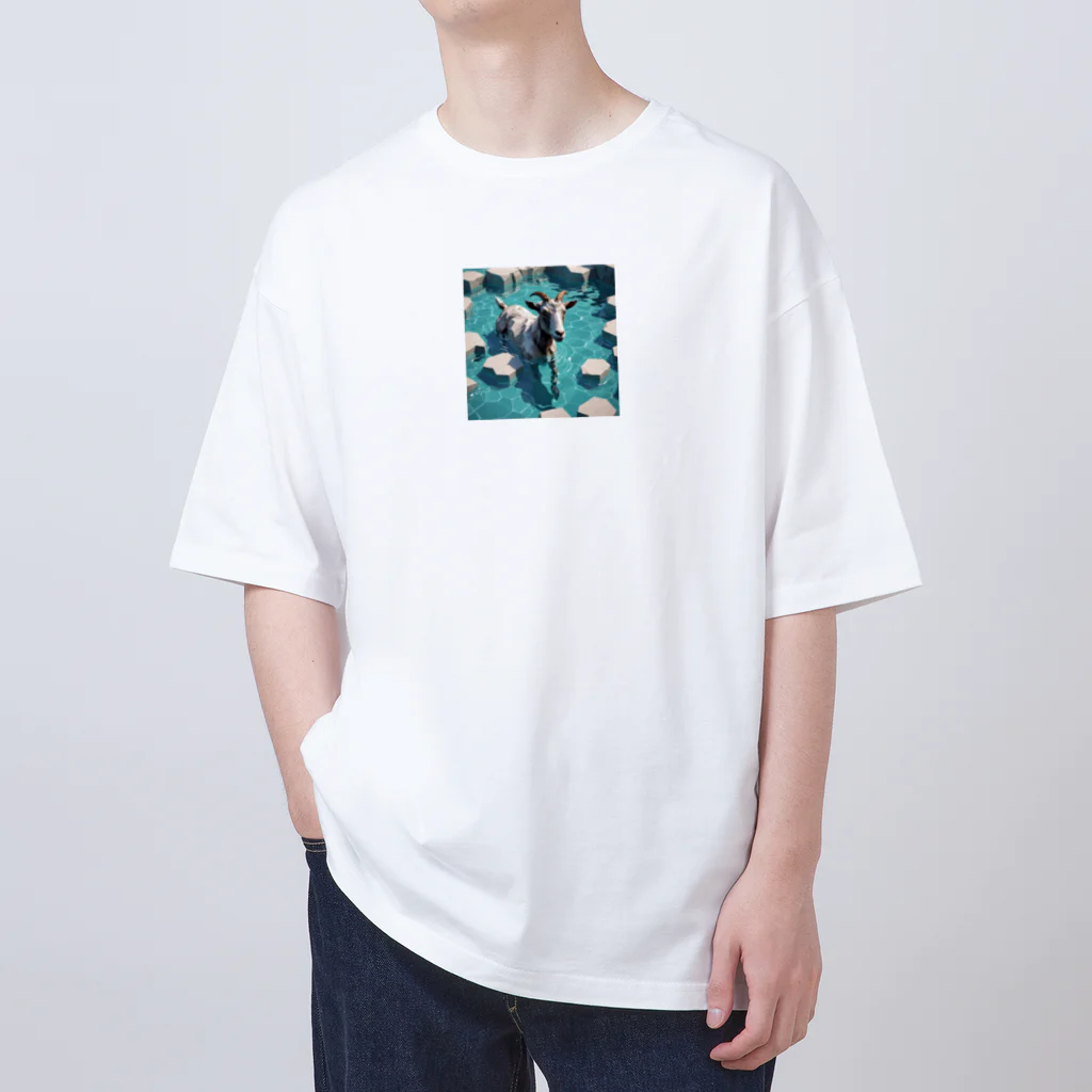 かてこの洋服販売所のWater goat 2 Oversized T-Shirt