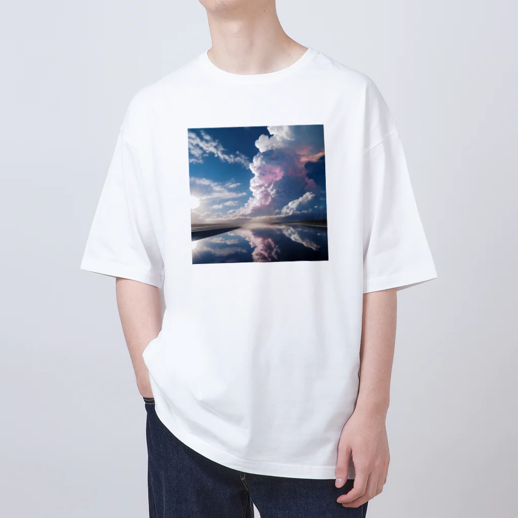 chan-takehaniの天空の鏡  オーバーサイズTシャツ