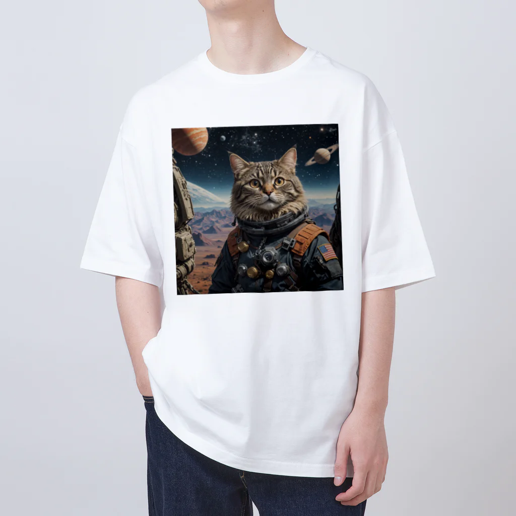 roogerの宇宙猫1 Oversized T-Shirt