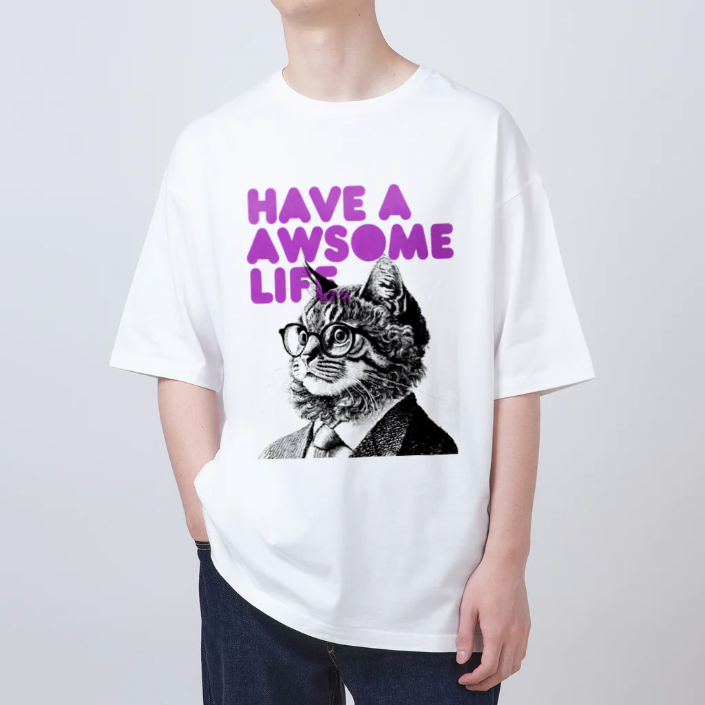 RainbowFam Plusの猫先輩 オーバーサイズTシャツ