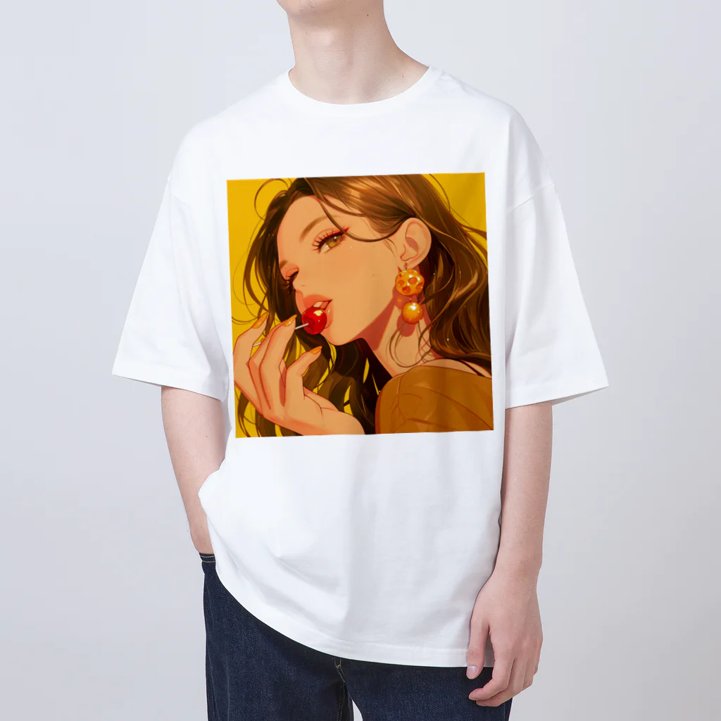 AQUAMETAVERSEの太陽の中のチェリーフレーバー Marsa 106 Oversized T-Shirt