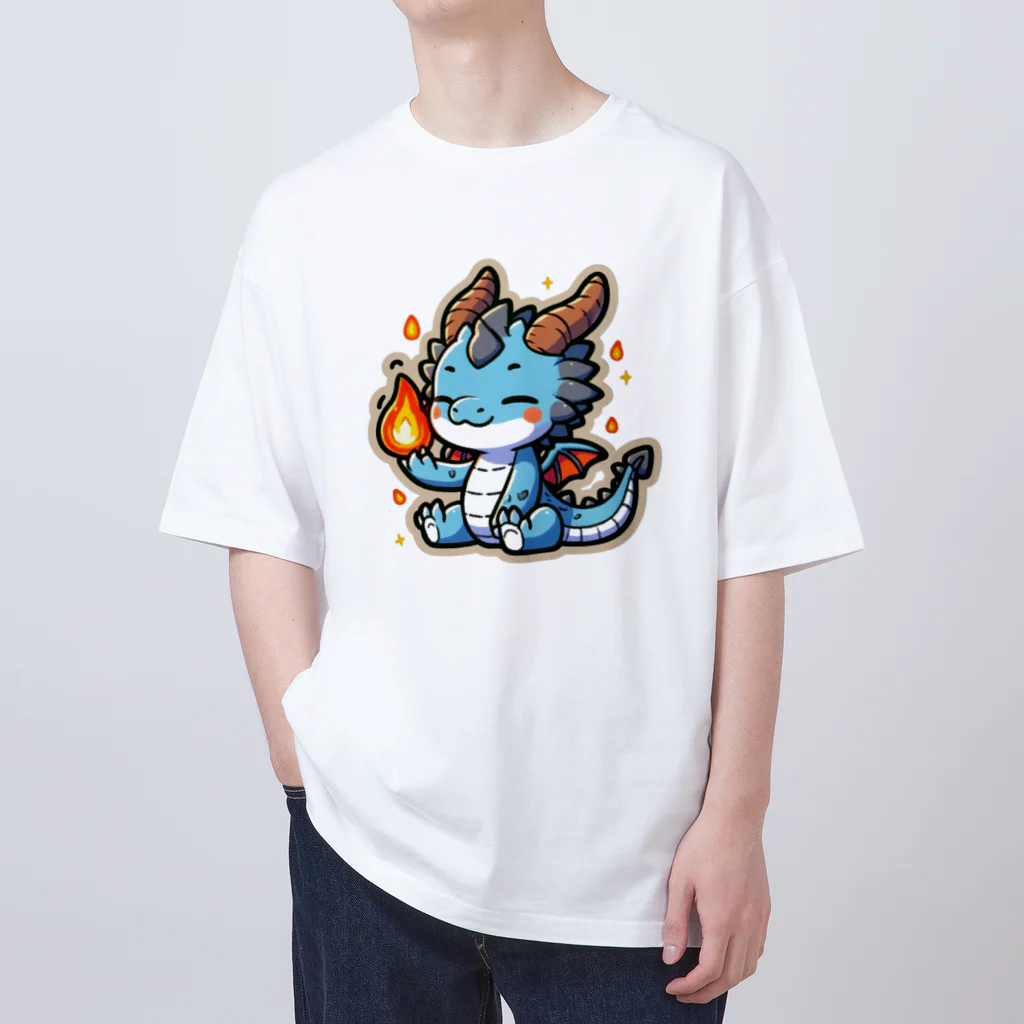 scarlet358のドラゴンくん Oversized T-Shirt