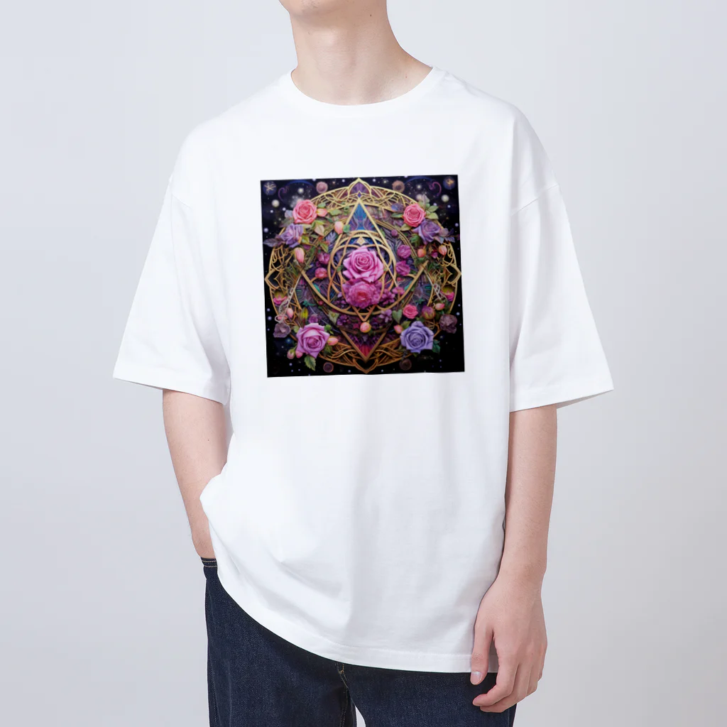 AQUAMETAVERSEの幸福の印　なでしこ1478 Oversized T-Shirt