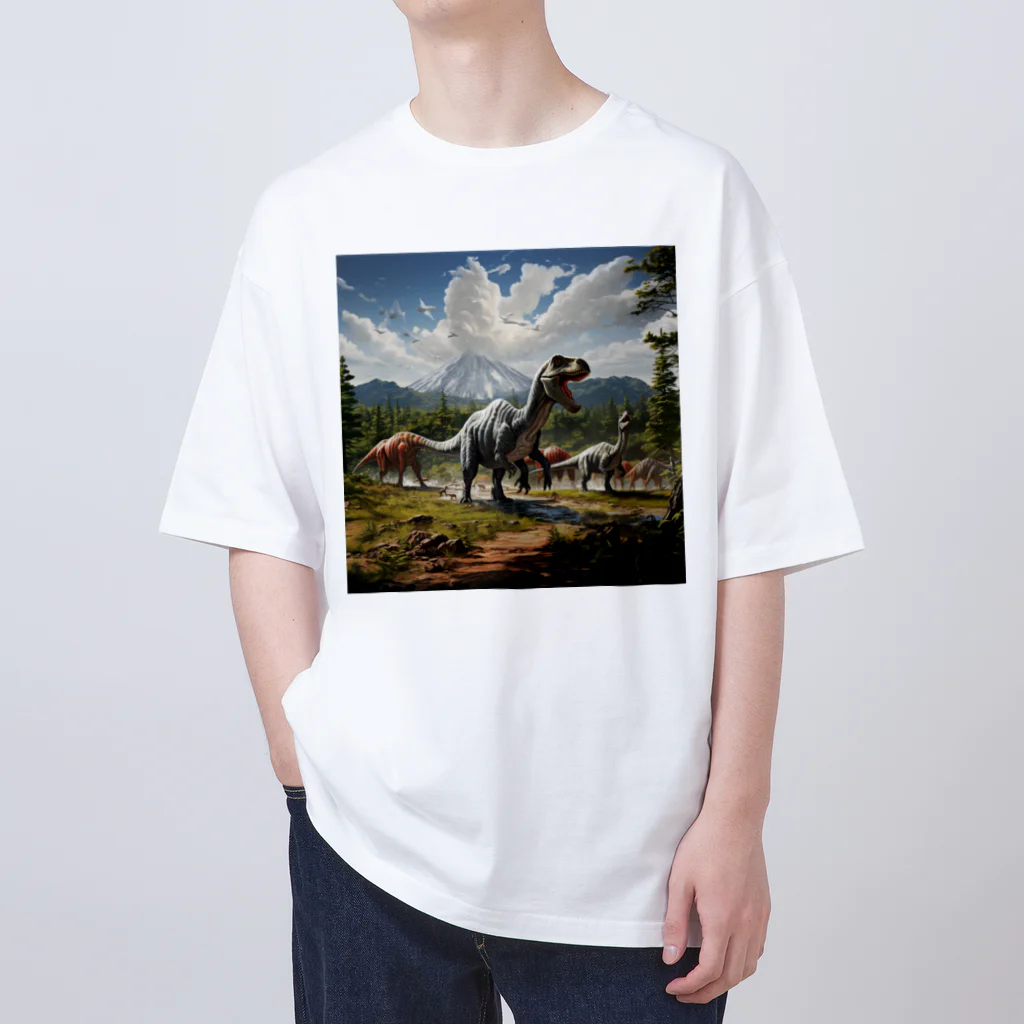 AQUAMETAVERSEの恐竜の生活　なでしこ1478 Oversized T-Shirt