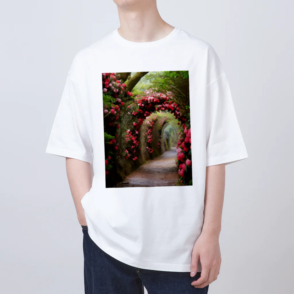 AQUAMETAVERSEの椿のドーム　なでしこ1478 Oversized T-Shirt