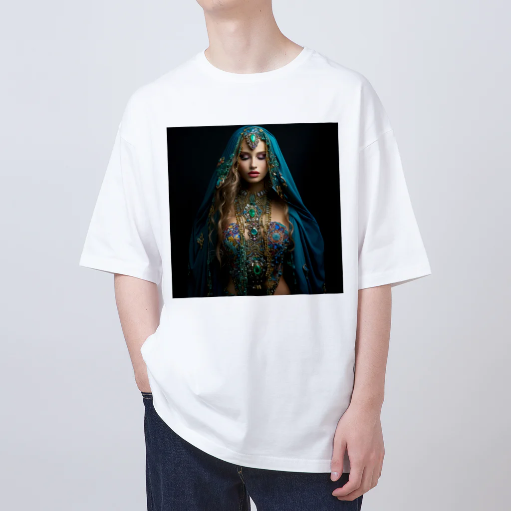 AQUAMETAVERSEのアクセサリーを体に　なでしこ1478 Oversized T-Shirt