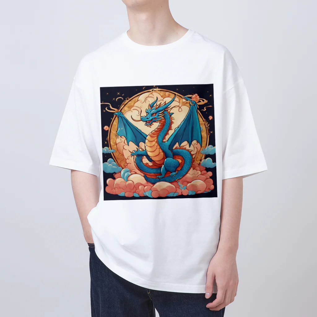 the blue seasonの昇華する守護龍 オーバーサイズTシャツ