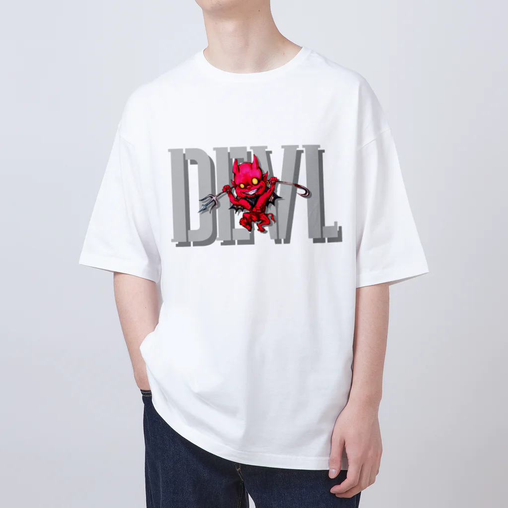 KENNY a.k.a. Neks1のRED DEVL BIG TYPE オーバーサイズTシャツ