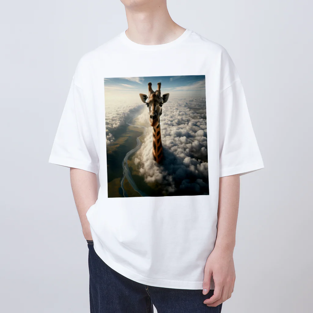 雑貨「キリン堂」のきりん３１ Oversized T-Shirt