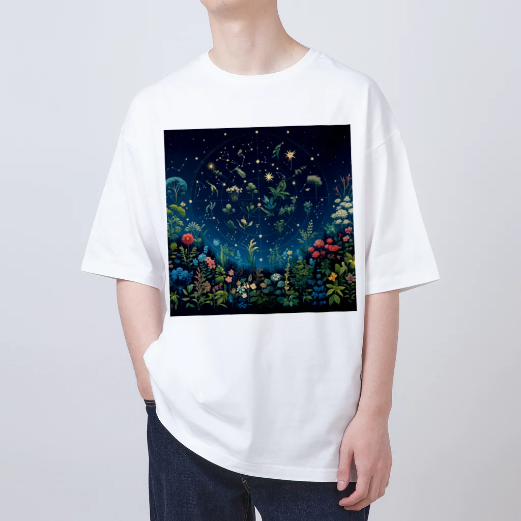 0denkundesuの星彩植譜 オーバーサイズTシャツ