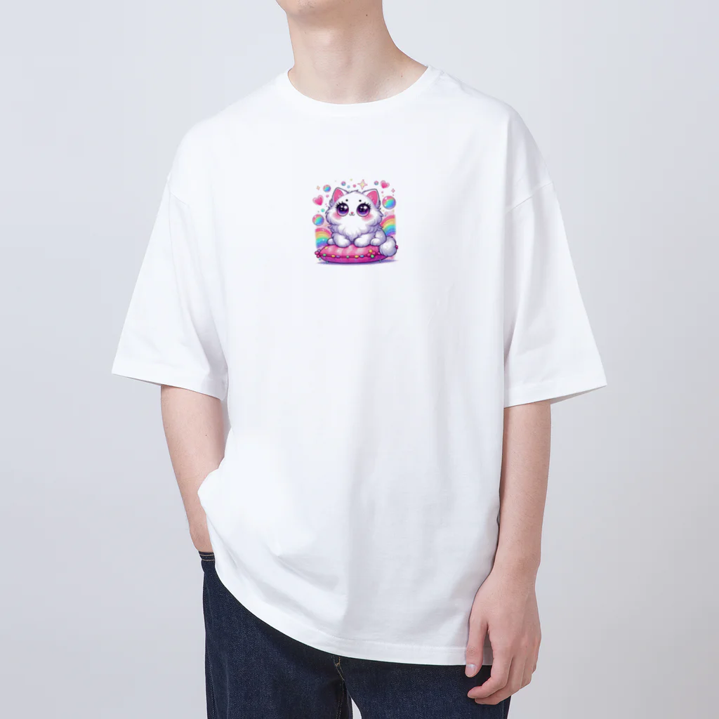 動物愛好家のねこちゃん Oversized T-Shirt