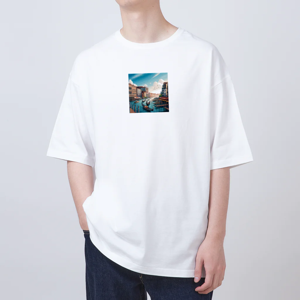 Pixel Art Goodsのヴェネチア（pixel art） Oversized T-Shirt