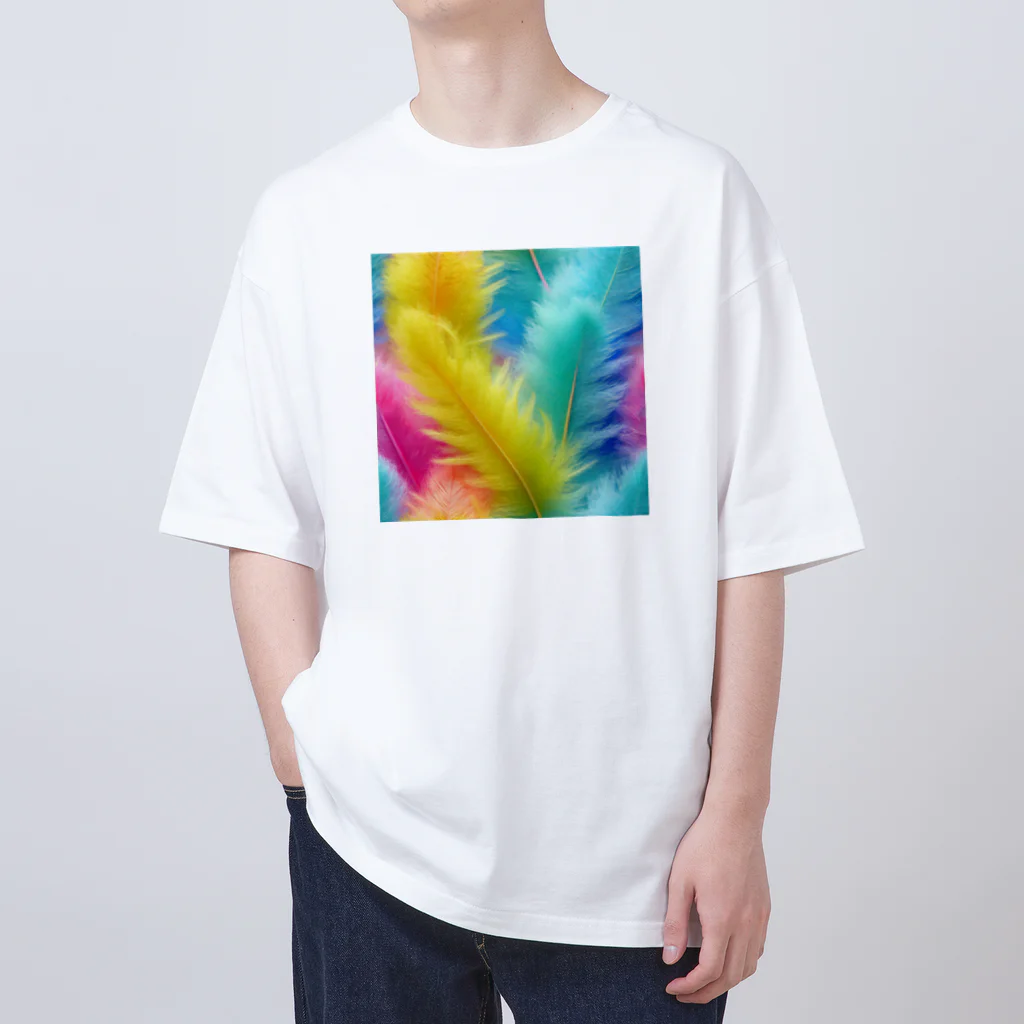 chan-takehaniの羽根のカレイドスコープ Oversized T-Shirt