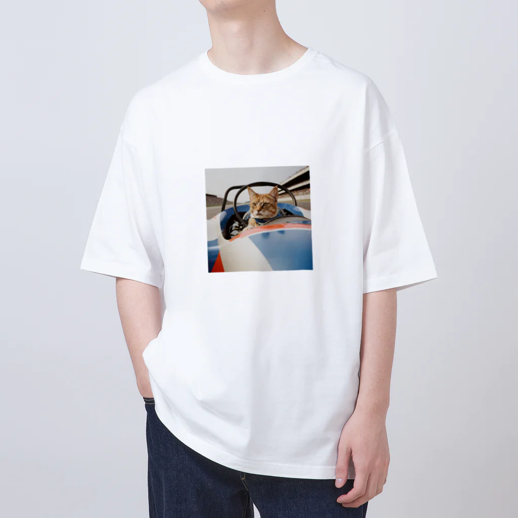 保護ねこねっこ倶楽部のスピードスターにゃんこ Oversized T-Shirt