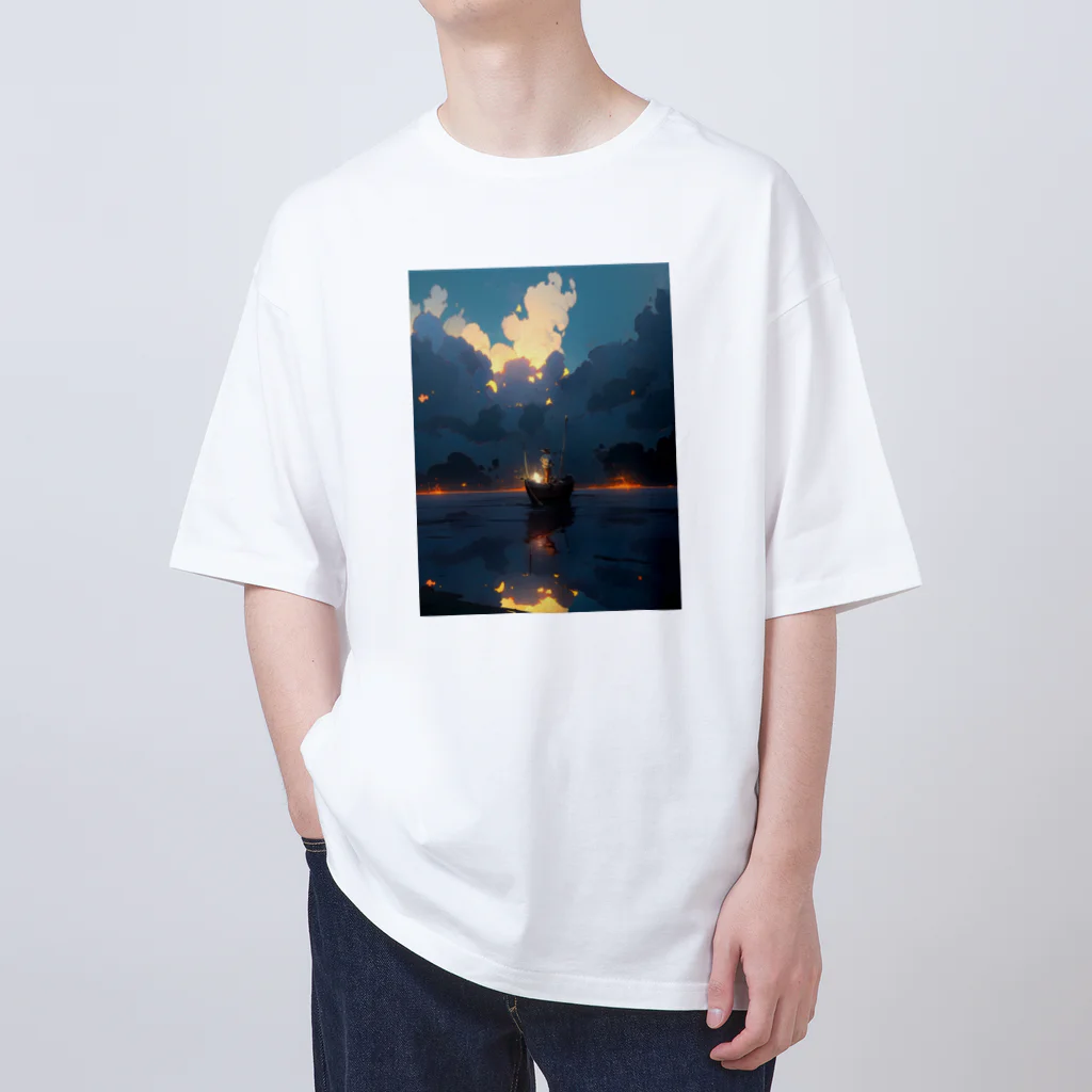 AQUAMETAVERSEの漁り火　なでしこ1478 Oversized T-Shirt