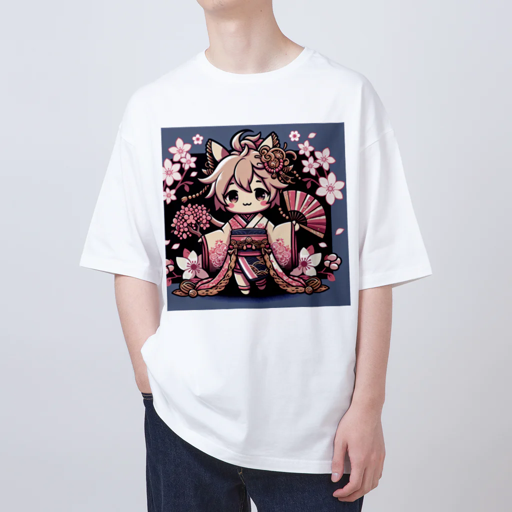 Angelheart-303の桜舞う オーバーサイズTシャツ