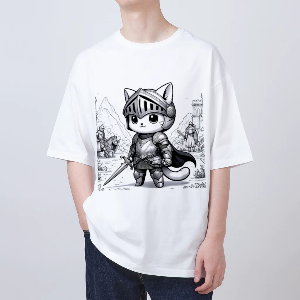 われらちきゅうかぞくのナイト キャッツ(Knight Cats) Oversized T-Shirt