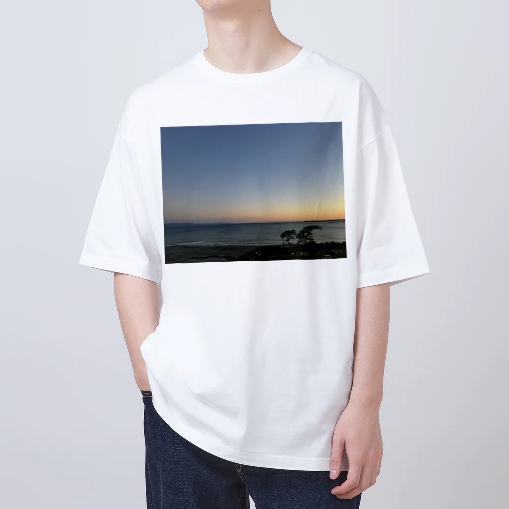 syo tam Enaのただの夕方の海 オーバーサイズTシャツ