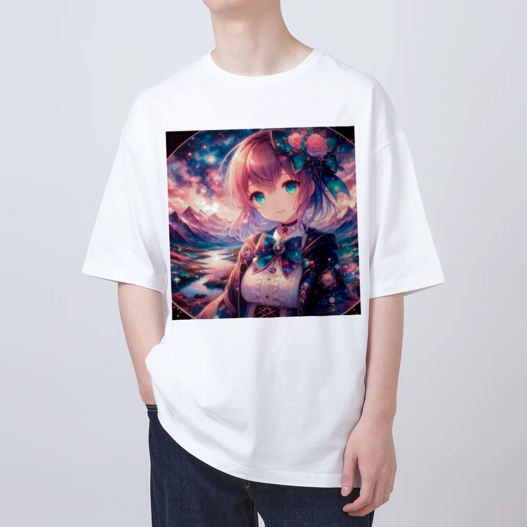 momonekokoの宇宙を旅する女海賊 オーバーサイズTシャツ
