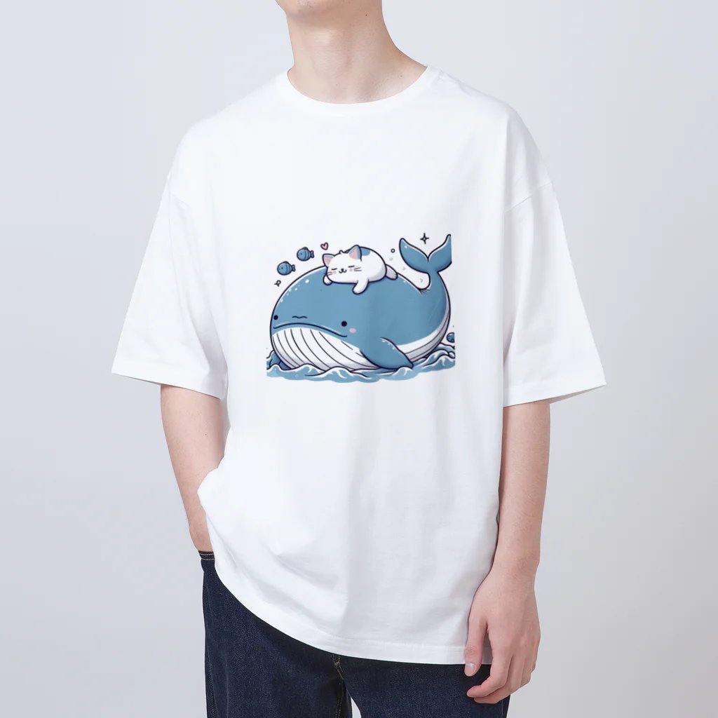 ニャーちゃんショップの眠りネコ Oversized T-Shirt