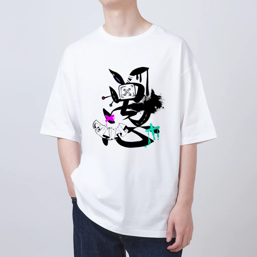 SHACHIの愚ロゴ Oversized T-Shirt