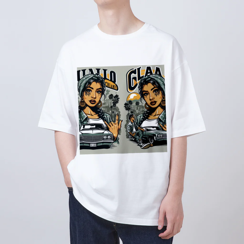 TKT SHOPのチカーノ風 Oversized T-Shirt