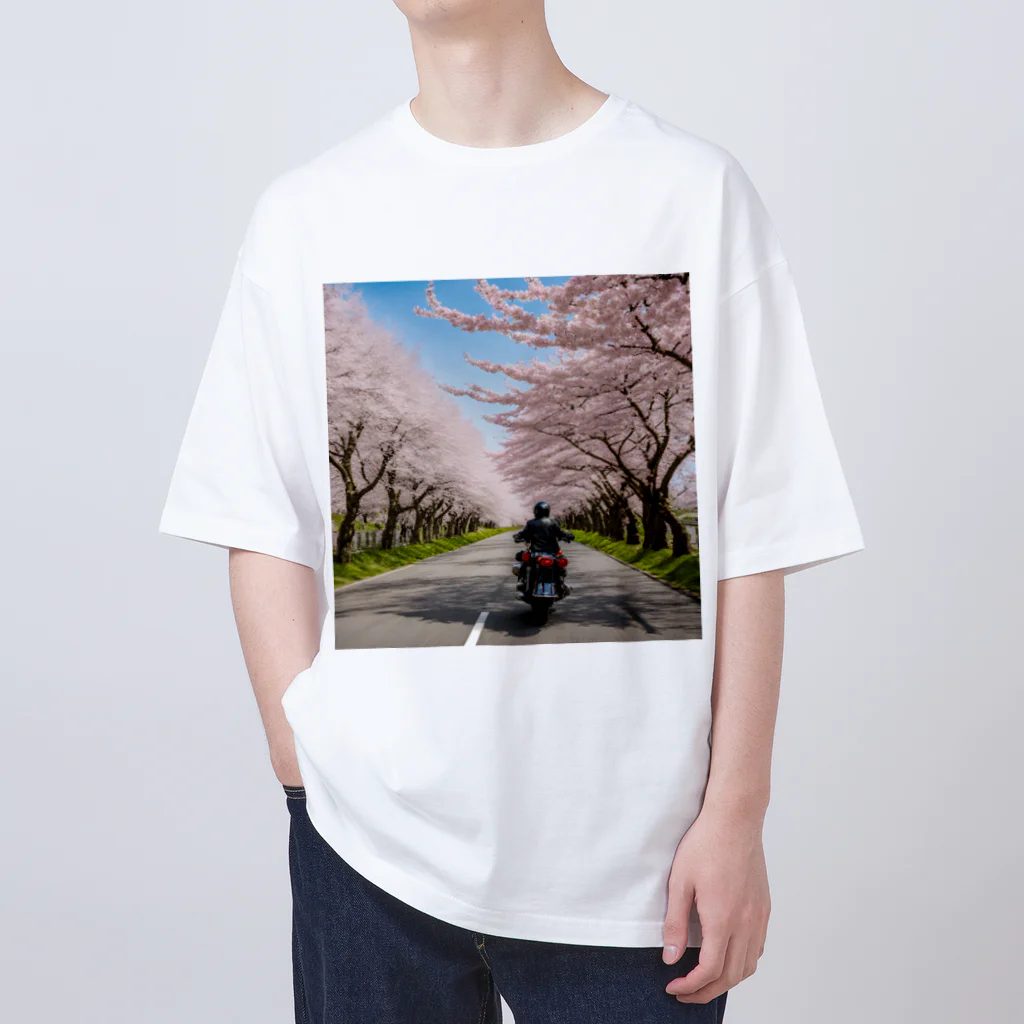 the blue seasonの春の息吹と共に - 桜のトンネルを駆ける Oversized T-Shirt