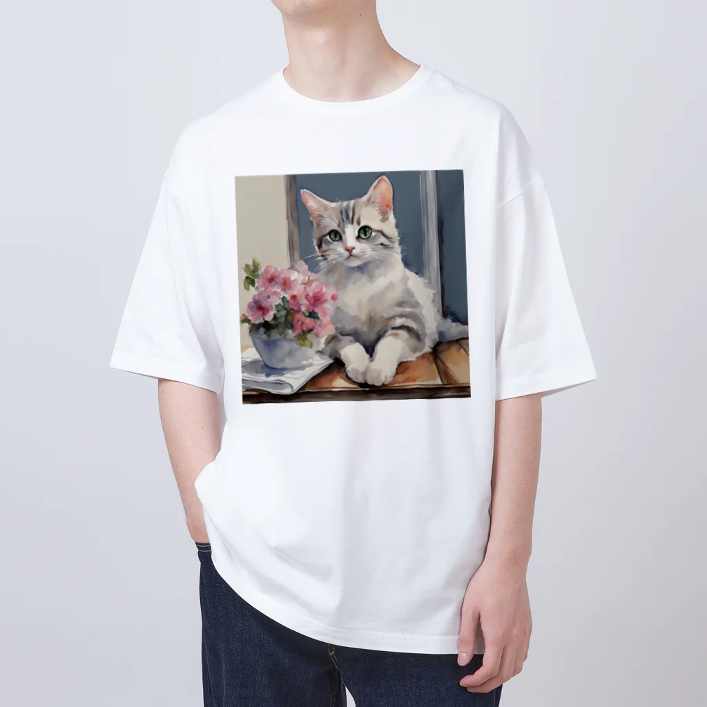 ローズの子猫 オーバーサイズTシャツ