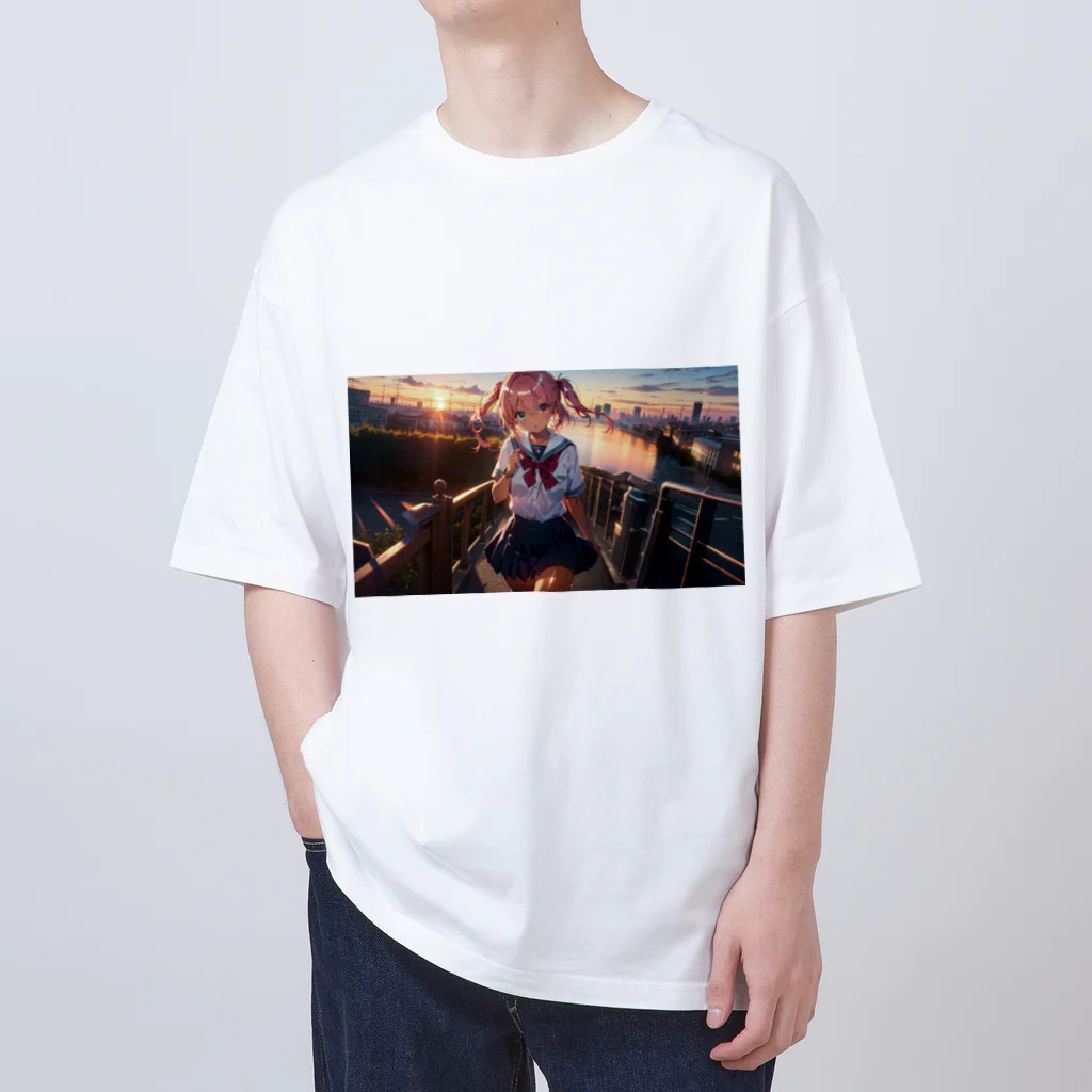 ヴィヴィオの夕焼け Oversized T-Shirt