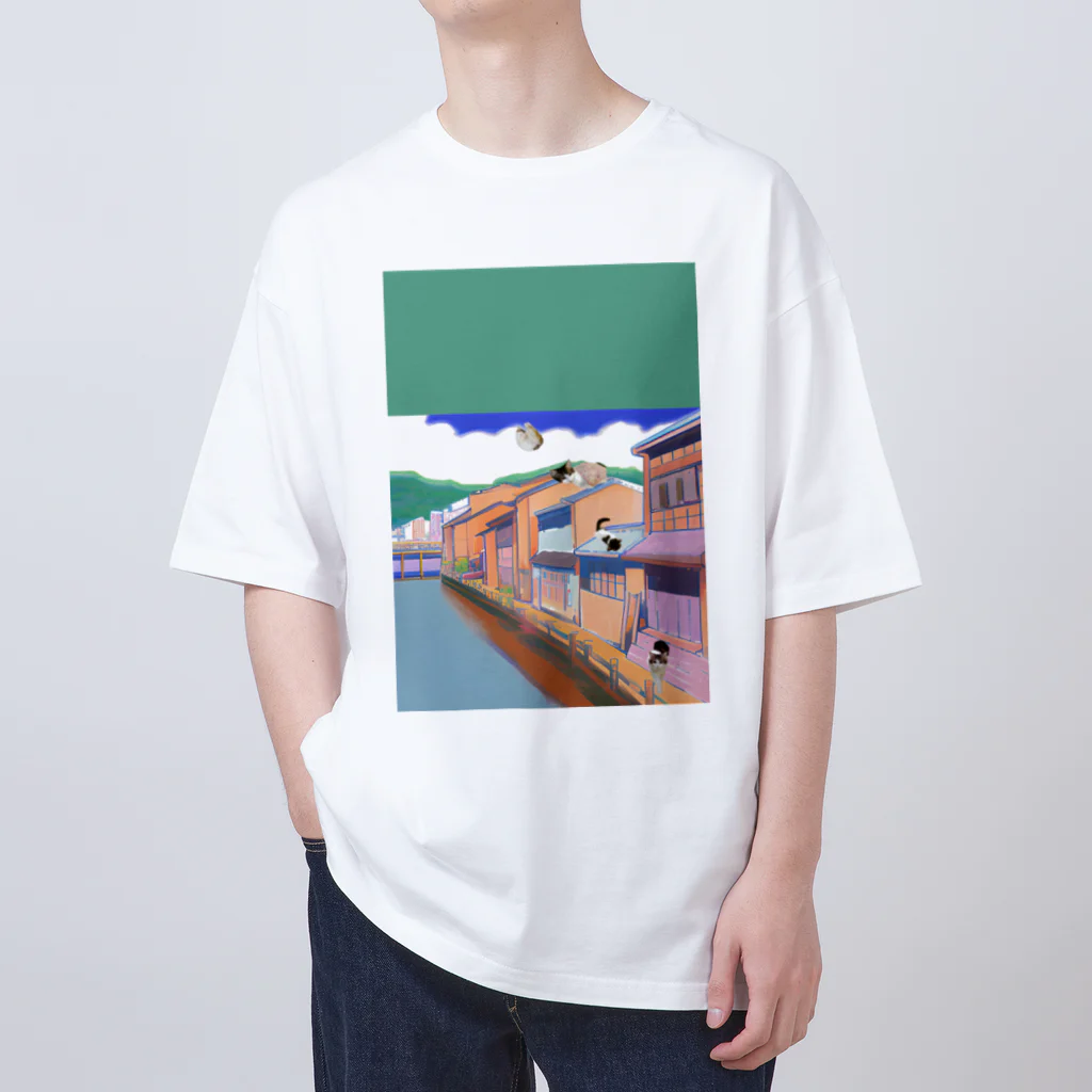 momo_emiの昔と猫 Oversized T-Shirt