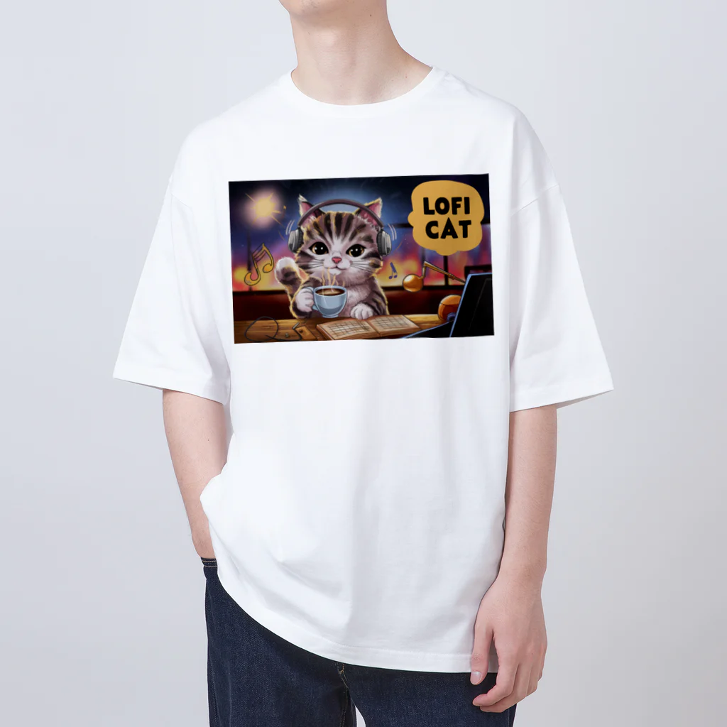 RySのLo-Fi Cat オーバーサイズTシャツ