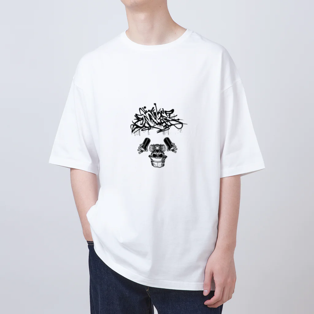 YA--MANのskull Art Oversized T-Shirt