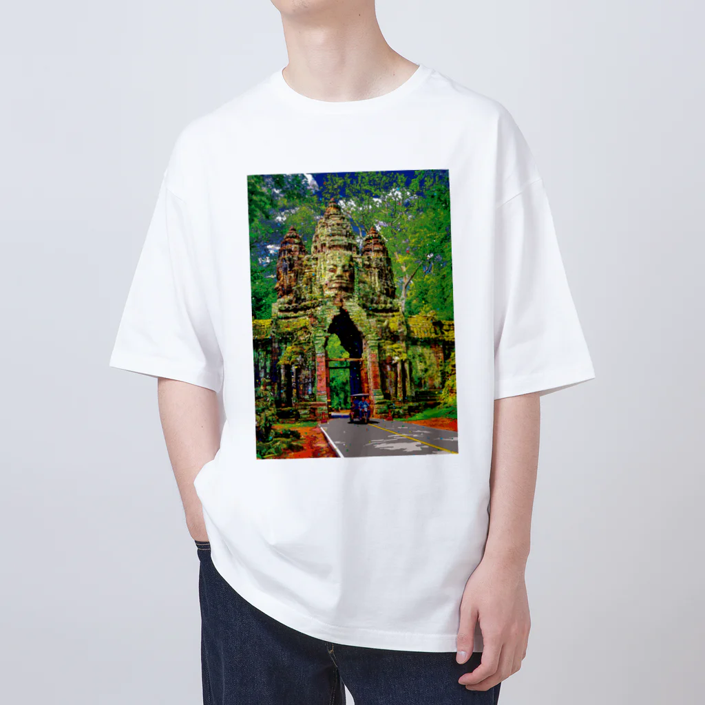 GALLERY misutawoのカンボジア アンコール・トムの北大門 Oversized T-Shirt