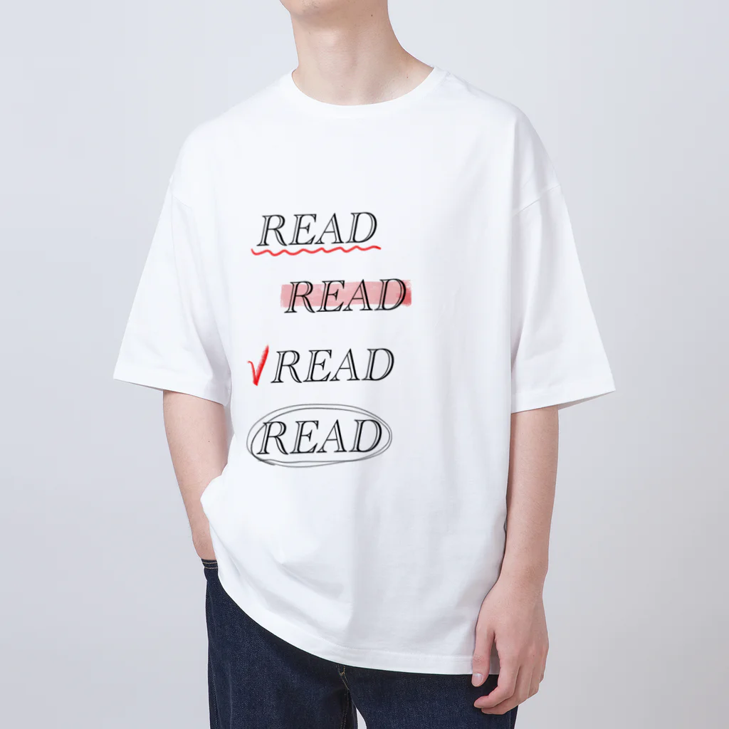 momokei&UのREAD READ READ READ オーバーサイズTシャツ