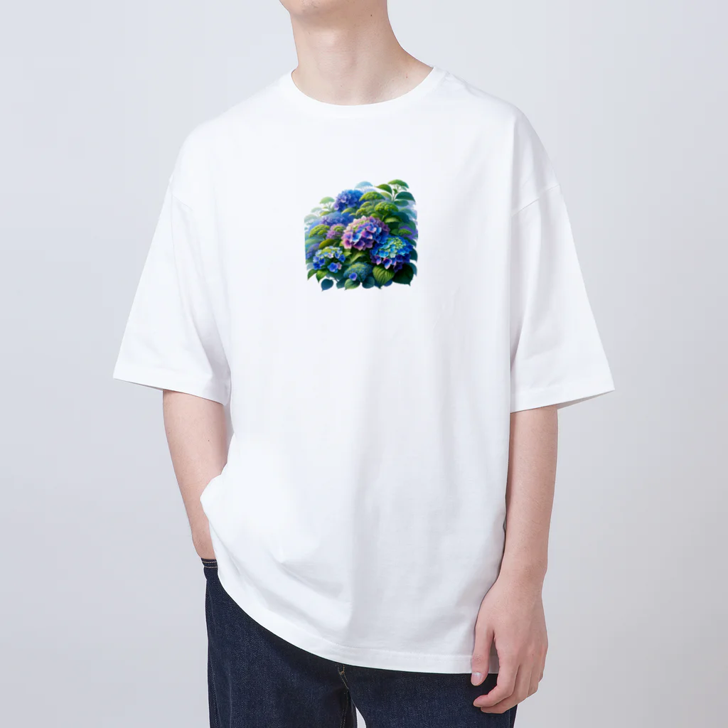 VeiledSageの紫陽花の饗宴 Oversized T-Shirt