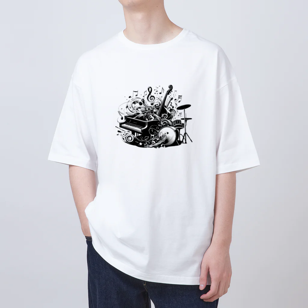 ニュートラルノードの♪Bursting Jazz Oversized T-Shirt