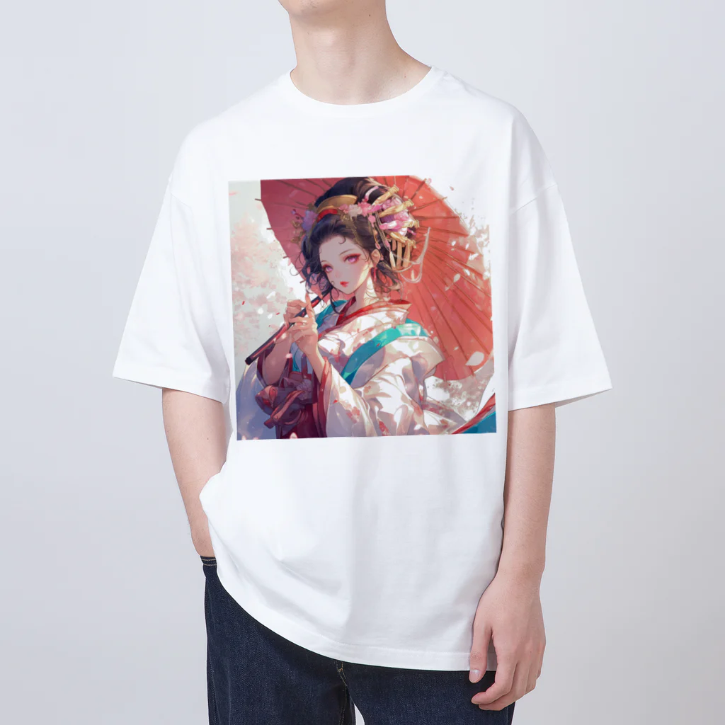 AQUAMETAVERSEの春風に舞う桜のような貴女 Marsa 106 オーバーサイズTシャツ