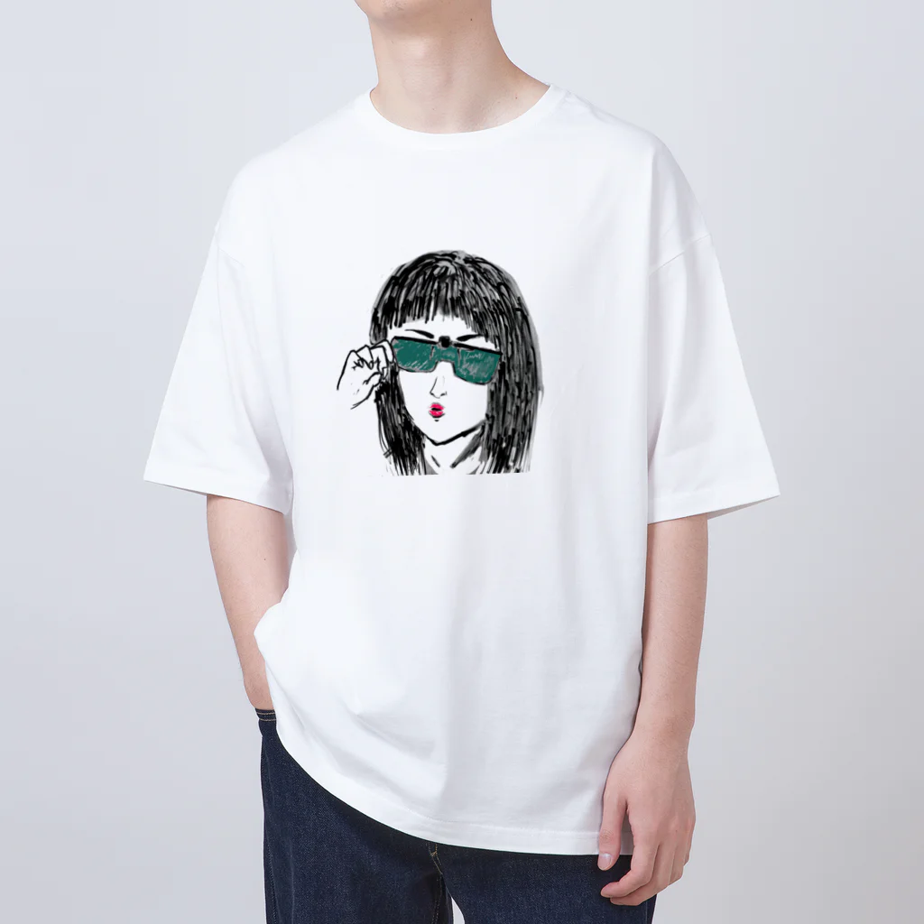 Yokowake_KAZUのクリップオンガール Oversized T-Shirt